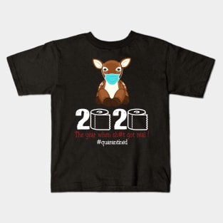 Gazelle 2020 The year when shit got real Kids T-Shirt